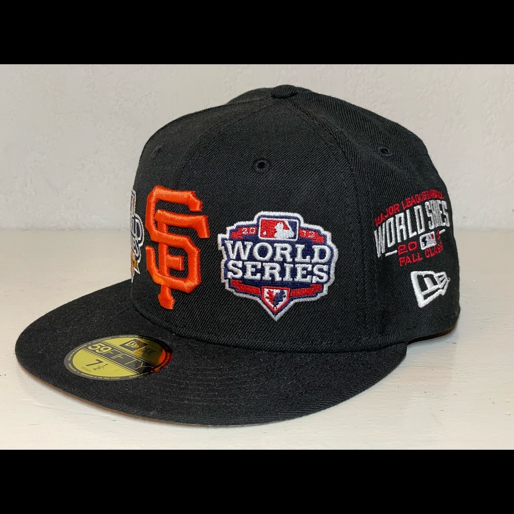 SOLD! - SF Giants World Series Patches New Era Fitted 7 1/2